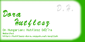 dora hutflesz business card